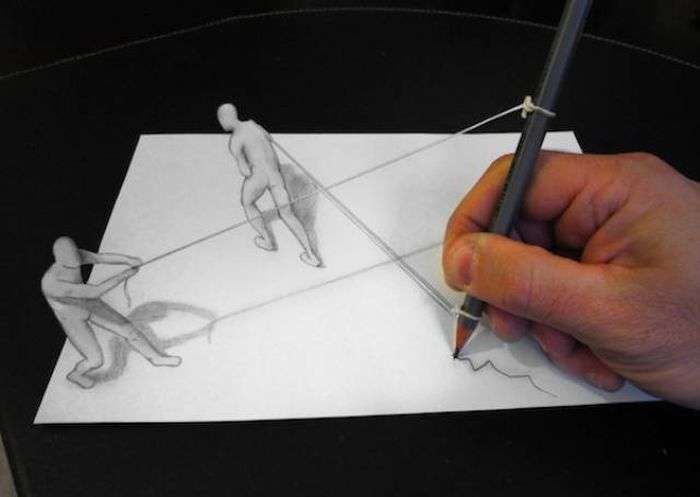 Дивовижні тривимірні малюнки (25 фото)