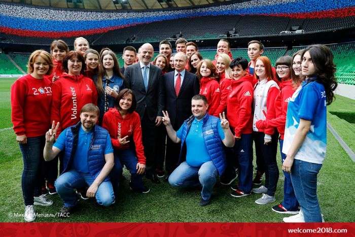 Президент ФІФА Джанні Інфантіно і Володимир Путін відвідали стадіон ФК «Краснодар» (4 фото)