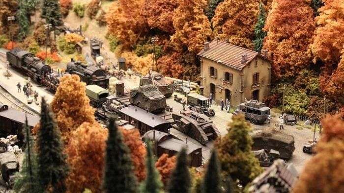 Діорама німецької залізничної станції (46 фото)