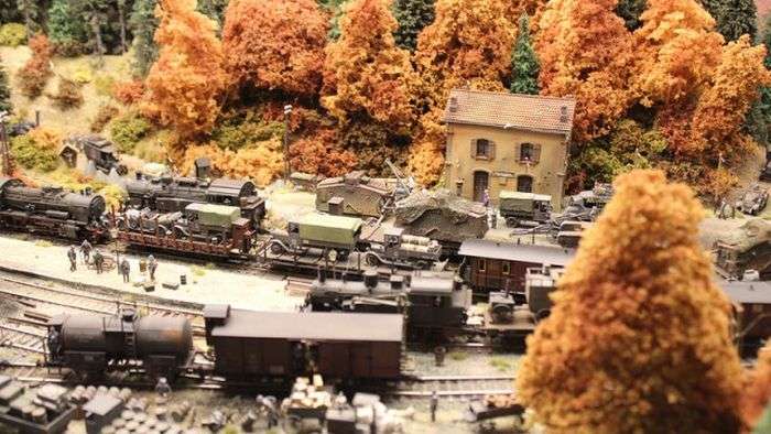 Діорама німецької залізничної станції (46 фото)