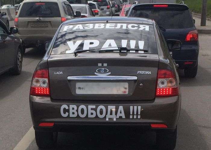 Свобода запаморочила голову автомобілісту (3 фото)