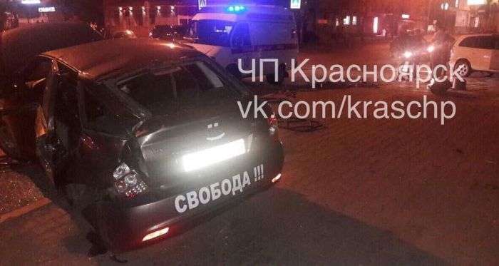 Свобода запаморочила голову автомобілісту (3 фото)