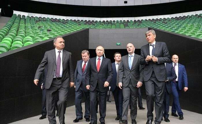 Президент ФІФА Джанні Інфантіно і Володимир Путін відвідали стадіон ФК «Краснодар» (4 фото)
