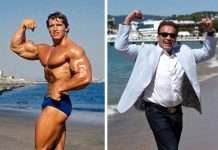 Арнольд Шварценеггер на пляжі в Каннах 40 років потому (4 фото)