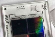 Чотири кристала intel sapphire rapids постали на незвичайному фото