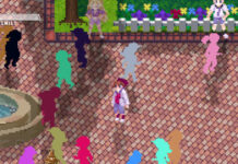 Запис ігрового процесу оповідної гри про теніс slice of life