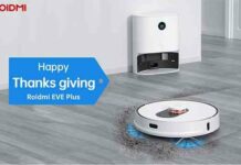 Робот-пилосос xiaomi roidmi eve plus подешевшав на 10 960 рублів в рамках святкування дня подяки