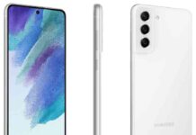 Смартфон samsung galaxy s21 fe постав на прес-рендерах в різних кольорах