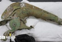 Рідкісний сигнал із труби залізного віку та стандарт, знайдений під час розкопок у Тетфорді